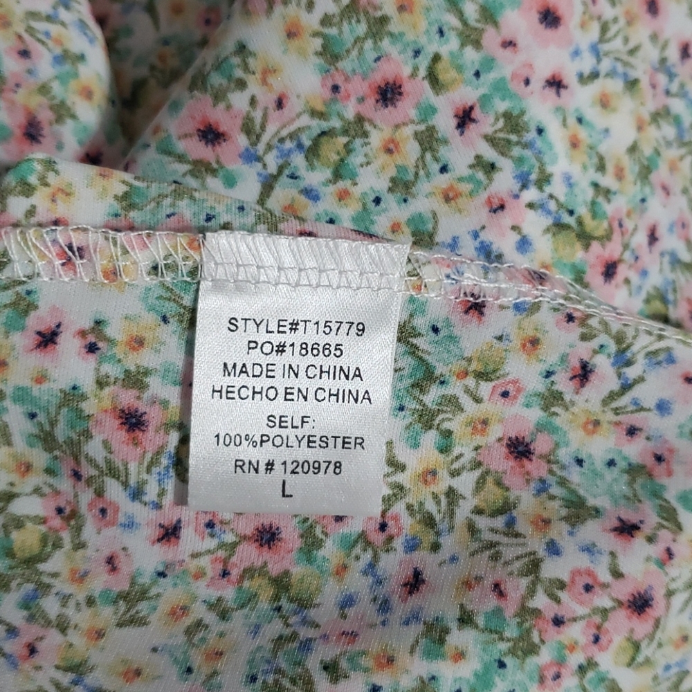 NWT Entro Floral Cami with Lace+Adjustable Straps - Picture 13 of 13